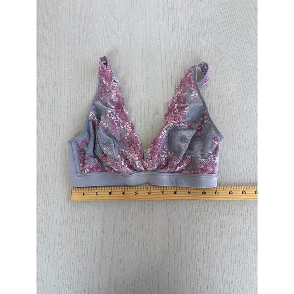 Wacoal Purple Bralet Lace Girly Balletcore Coquette (M) - Picture 2 of 4